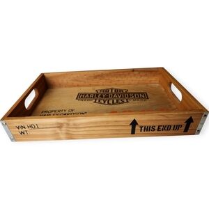 Harley Davidson Roadhouse Collection 1903 Cedar Wood Serving Tray